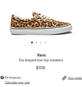 SOLD- Vans Era low top sneakers- NEW